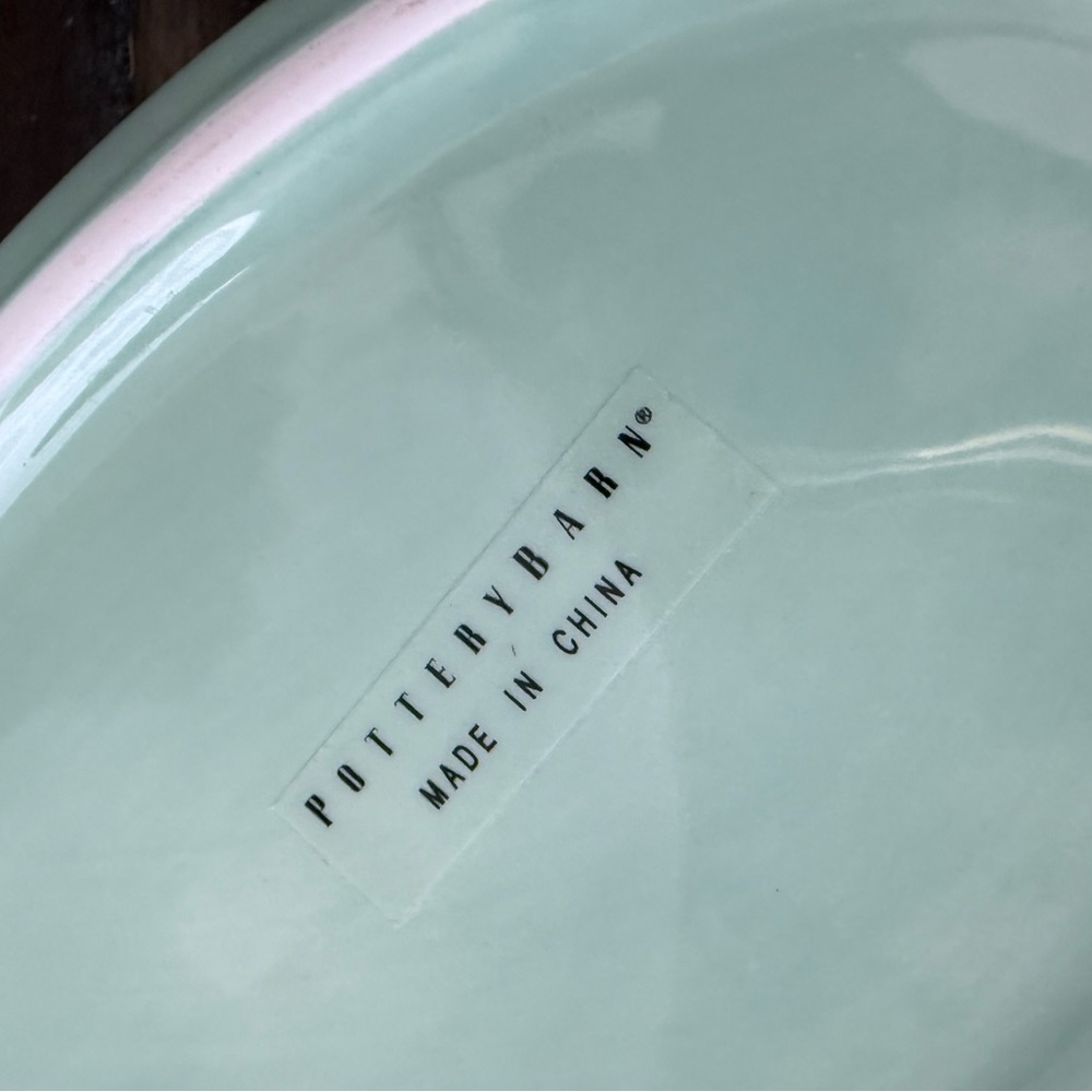 Pottery Barn Set of Bathroom Vanity Accessories Containers Celadon Jadeite Mint - Picture 7 of 9